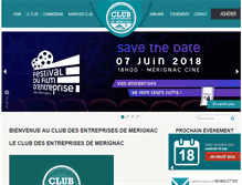 Tablet Screenshot of club-entreprises-merignac.com